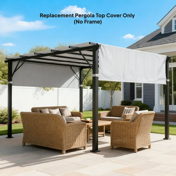 Outsunny 2 PCS Pergola Shade Cover, UV Protection Pergola Canopy Replacement, for 10 x 10ft Pergola