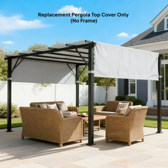 Outsunny 2 PCS Pergola Shade Cover, UV Protection Pergola Canopy Replacement, for 10 x 10ft Pergola