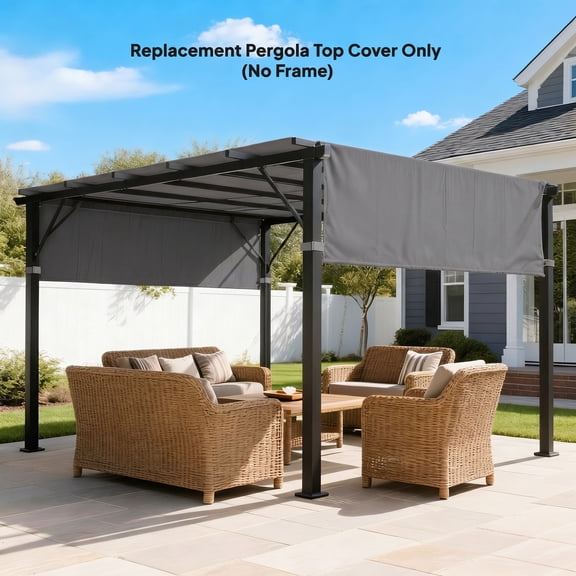 Outsunny 2 PCS Pergola Shade Cover, UV Protection Pergola Canopy Replacement, for 10 x 10ft Pergola