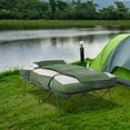 thumbnail image 1 of Outsunny 2-Person Folding Camping Cot Portable Outdoor Bed Set with Sleeping Bag, Inflatable Air Mattress, Comfort Pillows and Carry Bag, Soft and Comfortable for Outdoor Travel Camp Beach Vacation, 1 of 9
