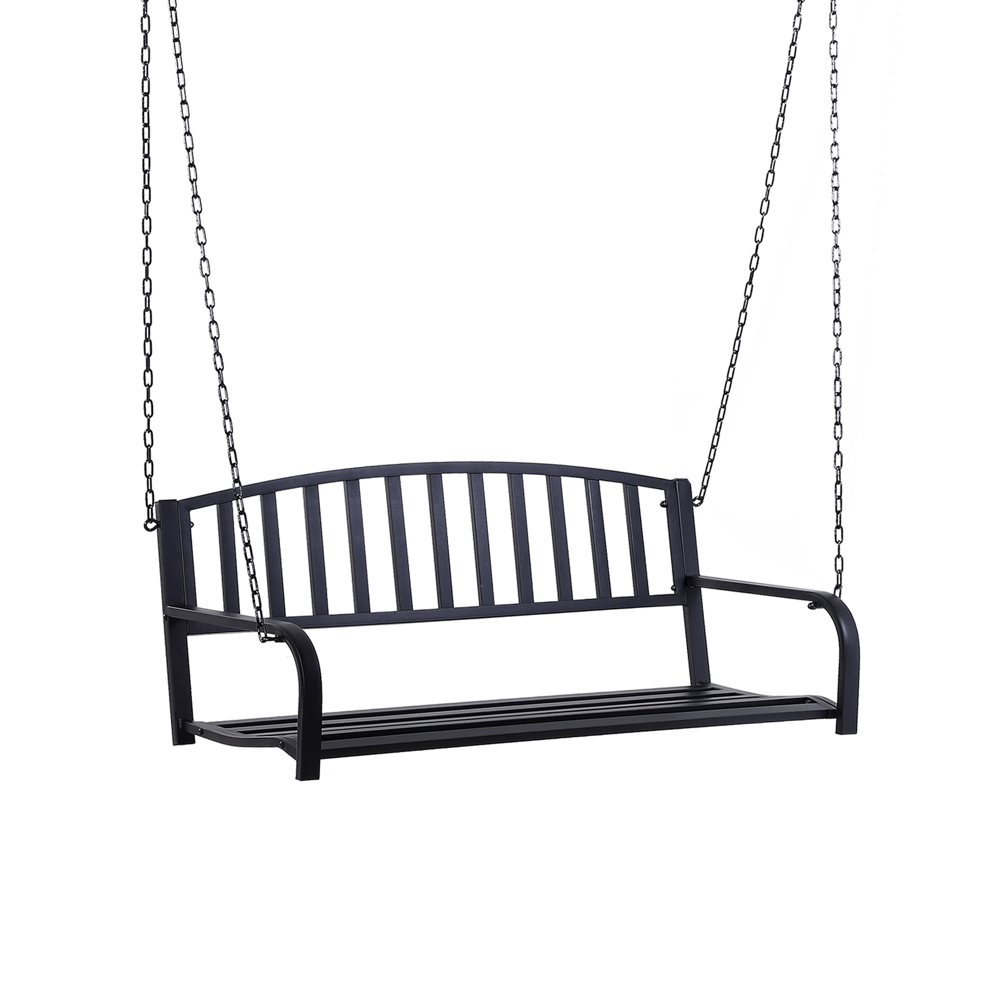 Black front 2024 porch swing