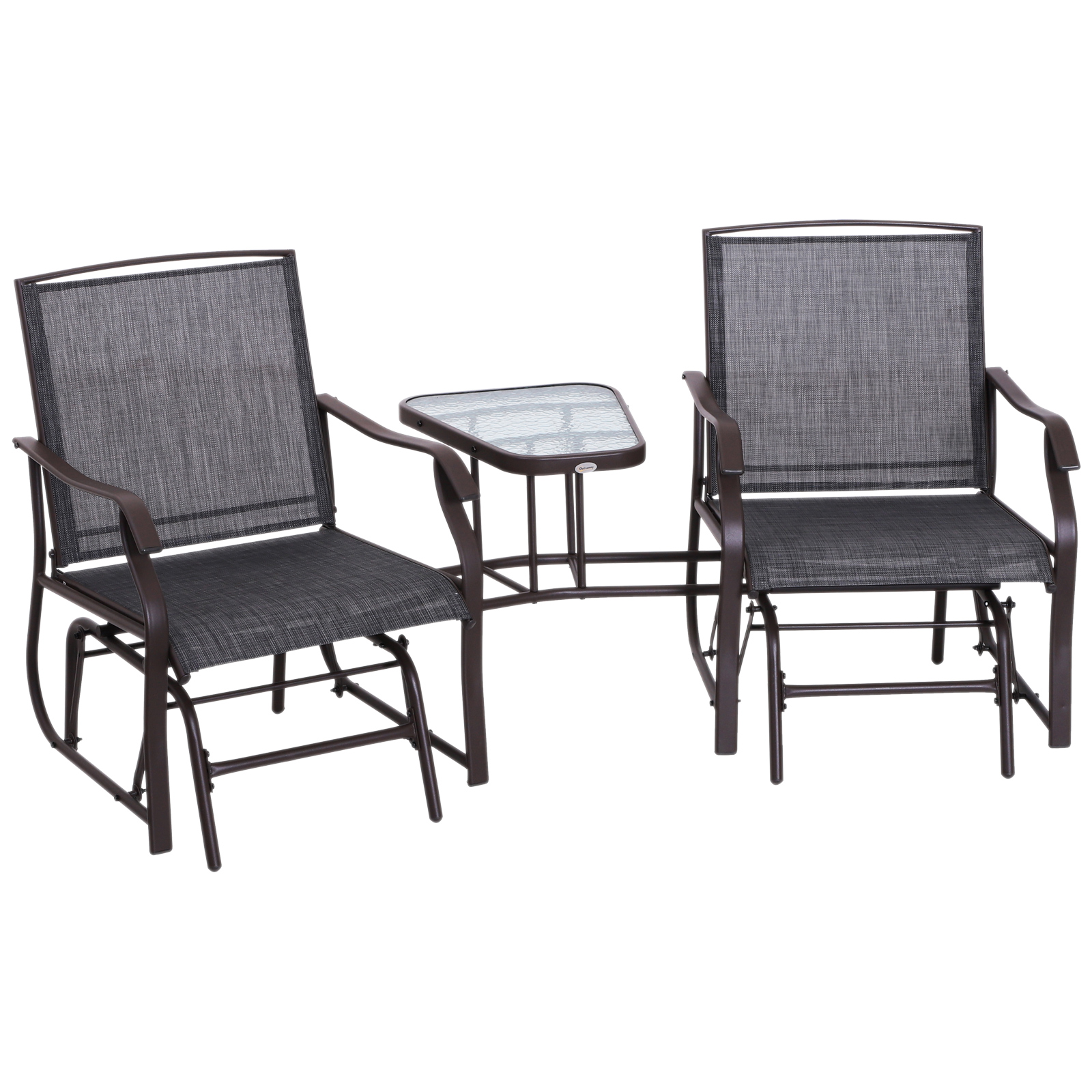 2 Person Rocker Costway Patio Glider Rocking Bench Double 2 Person Chair Loveseat ...