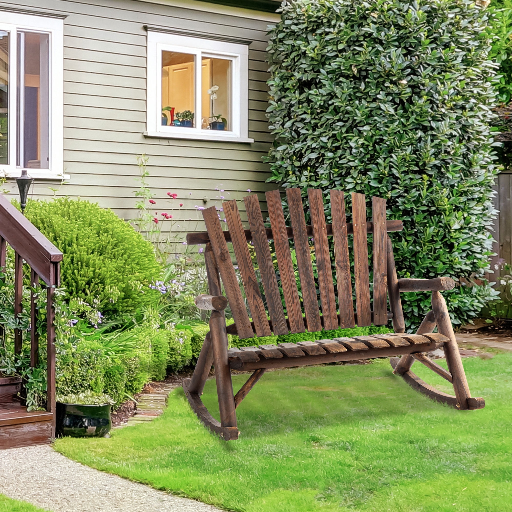 Porch Rocker Can Patio Rocking Chairs Tangkula 2-Piece Outdoor Rocking Chair Set ...