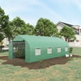 thumbnail image 1 of Outsunny 20' x 10' x 7' Walk-In Greenhouse, Hot House, Roll Up Door, Green, 1 of 9