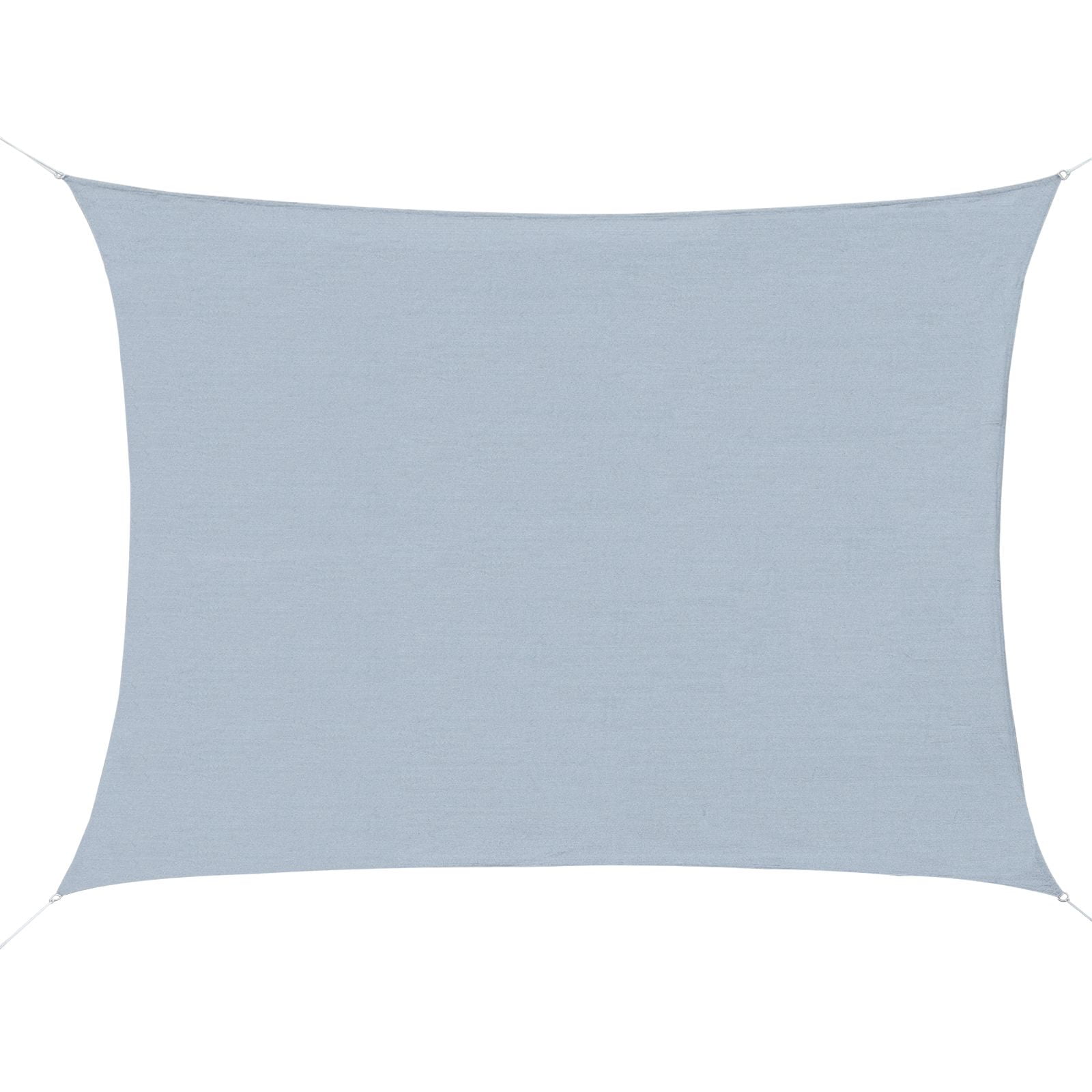 Grey 20' x 13' High-Density Polyethylene Outdoor Sun Shade Sail