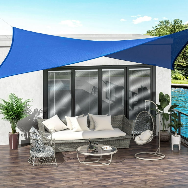 Outsunny sun sail shade canopy pole kit hotsell