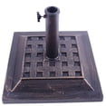 thumbnail image 1 of Outsunny 28 lbs Bronze Square Stone Patio Umbrella Base, 1 of 7