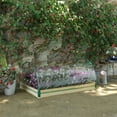 thumbnail image 1 of Outsunny 4' x 3' x 2' Raised Garden Bed with Greenhouse, Wooden Planter Box with PVC Plant Cover, Roll Up Windows for Vegetables, Flowers, Natural, 1 of 9