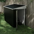 thumbnail image 1 of Outsunny 4' x 8' Steel Garden Storage Shed, Lean to Shed Outdoor Metal Tool House with Lockable Door & Air Vents for Backyard Patio Lawn, Dark Gray, 1 of 10
