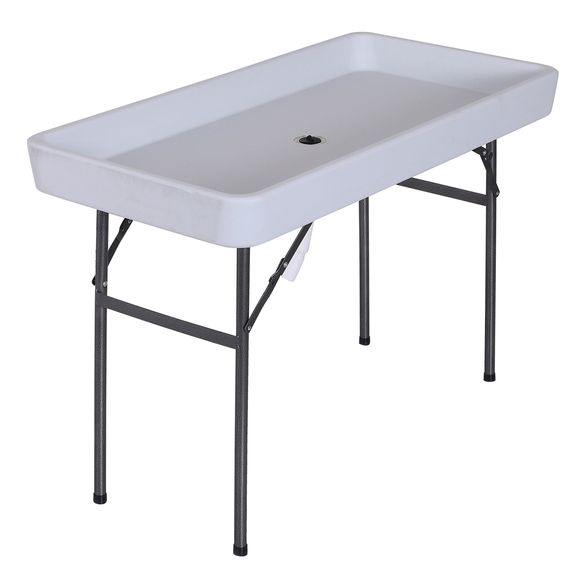 Outsunny 4FT Portable Folding Fish Fillet Cleaning Table Camping Picnic