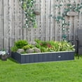 thumbnail image 1 of Outsunny 5.7' x 3' Galvanized Raised Garden Bed Kit for Vegetables, Gray, 1 of 9