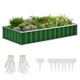 thumbnail image 1 of Outsunny 5.7' x 3' Galvanized Raised Garden Bed Kit for Vegetables, Green, 1 of 8