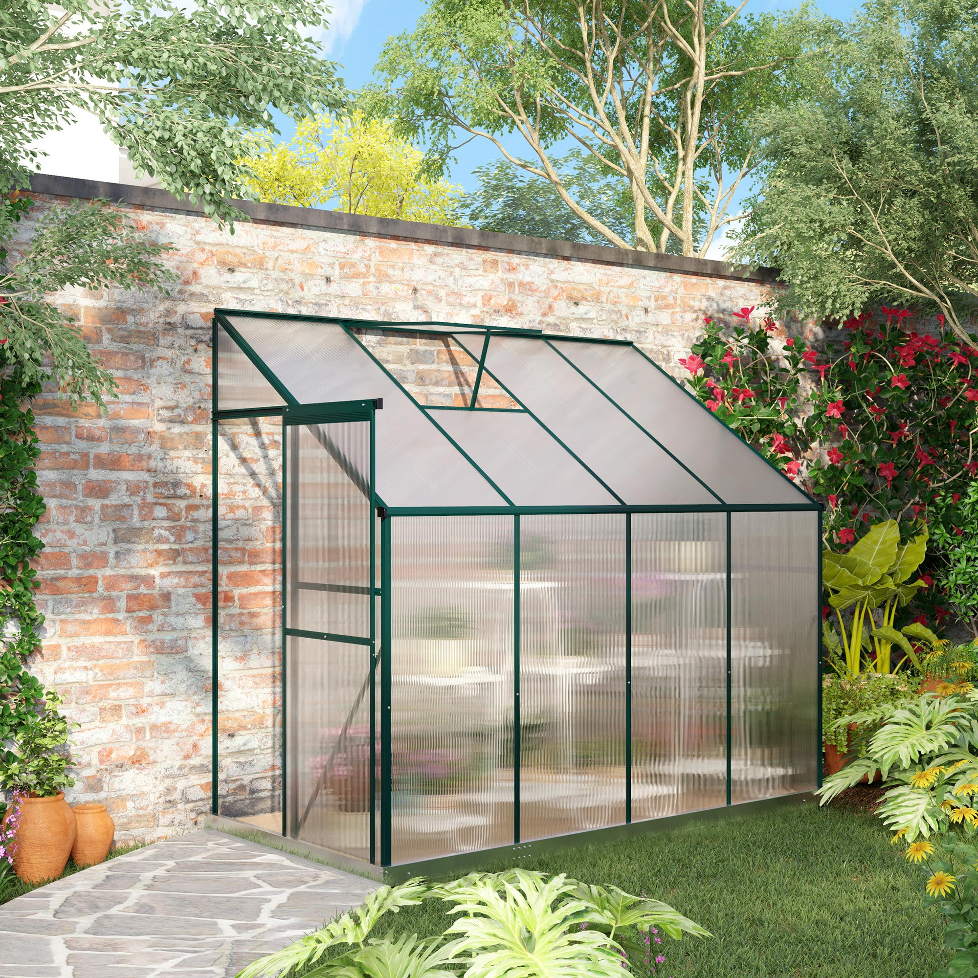 Mathis Home Outsunny 8' x 4' Lean-To ...