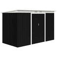thumbnail image 1 of Outsunny 9' x 4' Metal Outdoor Storage Shed, Garden Utility Tool House with Double Lockable Doors for Backyard, Patio, Lawn, Garage, Dark Gray, 1 of 9