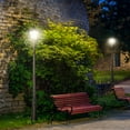 thumbnail image 1 of Outsunny 94.5" Solar Lamp Post Light with Auto Sensor Control, Black, 1 of 9