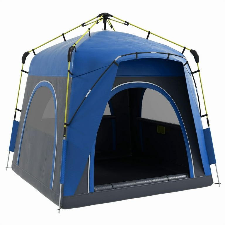 Outsunny Camping Tents Person Pop Up Tent Quick Setup Automatic