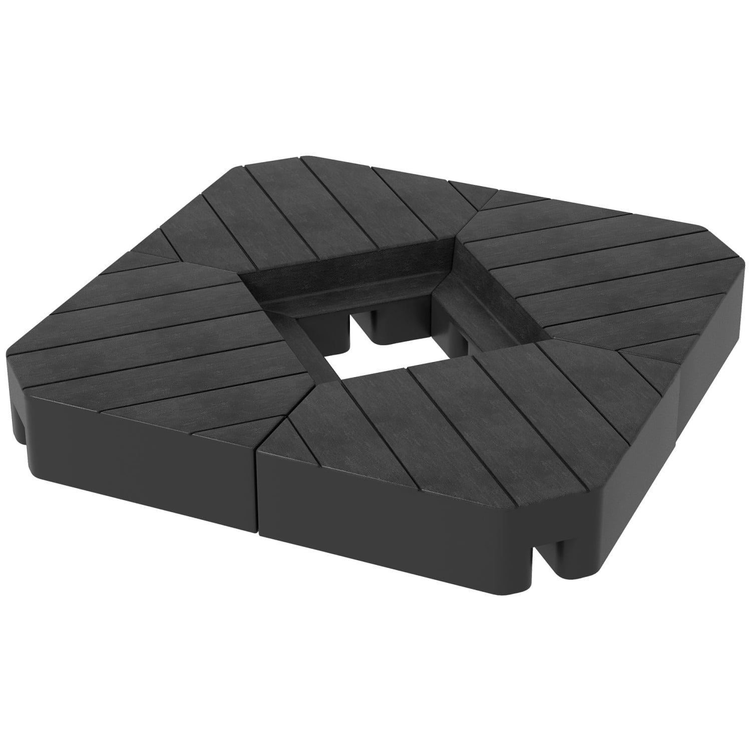 Outsunny Cantilever Umbrella Base Weight Set - 132lb Water or 176lb ...