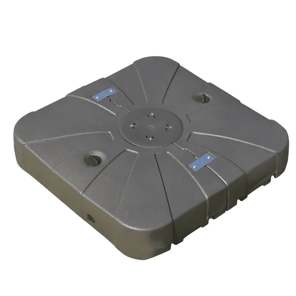 Outsunny Cantilever Umbrella Base with Wheels 330 lbs Sand 286 lbs Water Heavy Duty Coffee