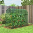 thumbnail image 1 of Outsunny Crop Cage, 6' x 3' x 5' Large Plant Protection Tent with Zippered Door, Outdoor Garden Cage, Green, 1 of 9