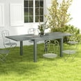 thumbnail image 1 of Outsunny Extendable Patio Table for 6-8 People, Aluminum Frame Rectangle Outdoor Dining Table, for Backyard, Dark Gray, 1 of 10