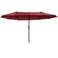 Outsunny Extra Large 15ft Patio Umbrella, DoubleSided Outdoor Umbrella