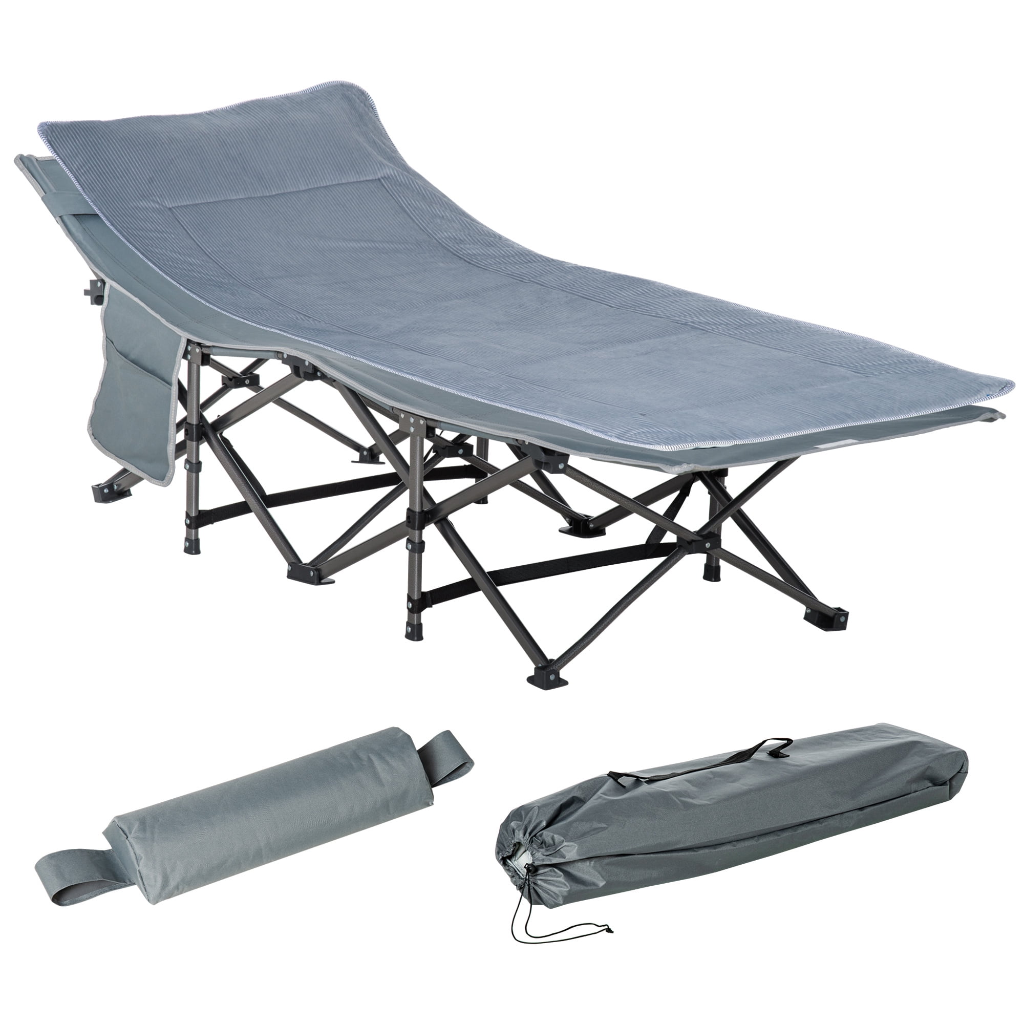 Outsunny two person double cheap wide folding camping cot