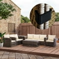 thumbnail image 1 of Outsunny Furniture Clips, Outdoor Sectional Couch Connectors, Wicker Furniture/Chair Clamps for a Module Patio Sofa, Set of 10, 1 of 9