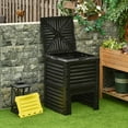 thumbnail image 1 of Outsunny 80 Gallon Black Polypropylene Garden Compost Bin with Large Capacity, 1 of 9