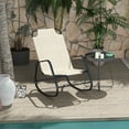 thumbnail image 1 of Outsunny Garden Rocking Chair for Patio, Balcony, Porch, Light Brown, 1 of 9