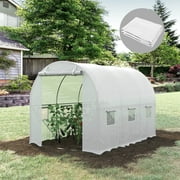 Outsunny Greenhouse Cover 9.8' x 6.6' x 6.6' Greenhouse, Zippered Door