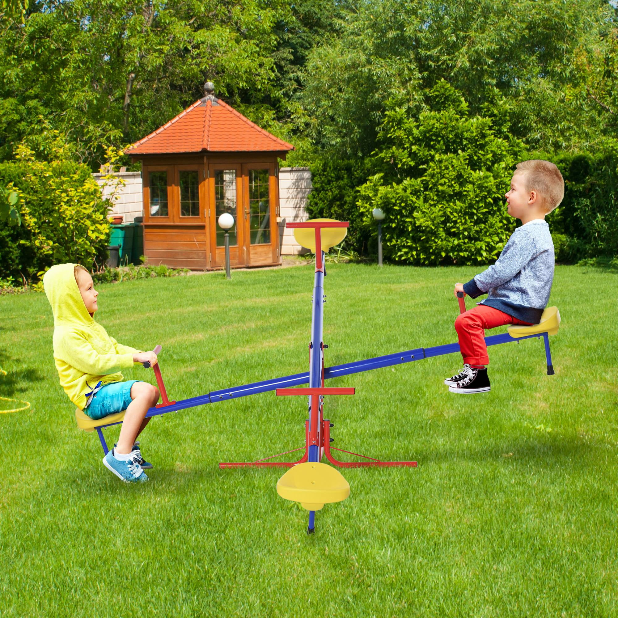 Free Shipping! Outsunny Kids Seesaw Swivel Teeter Totter