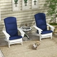 thumbnail image 1 of Outsunny Outdoor Adirondack Chair Cushions with Back Ties, Blue, 1 of 9
