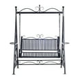 thumbnail image 1 of Outdoor Swing 2-Person Metal - Black, 1 of 3