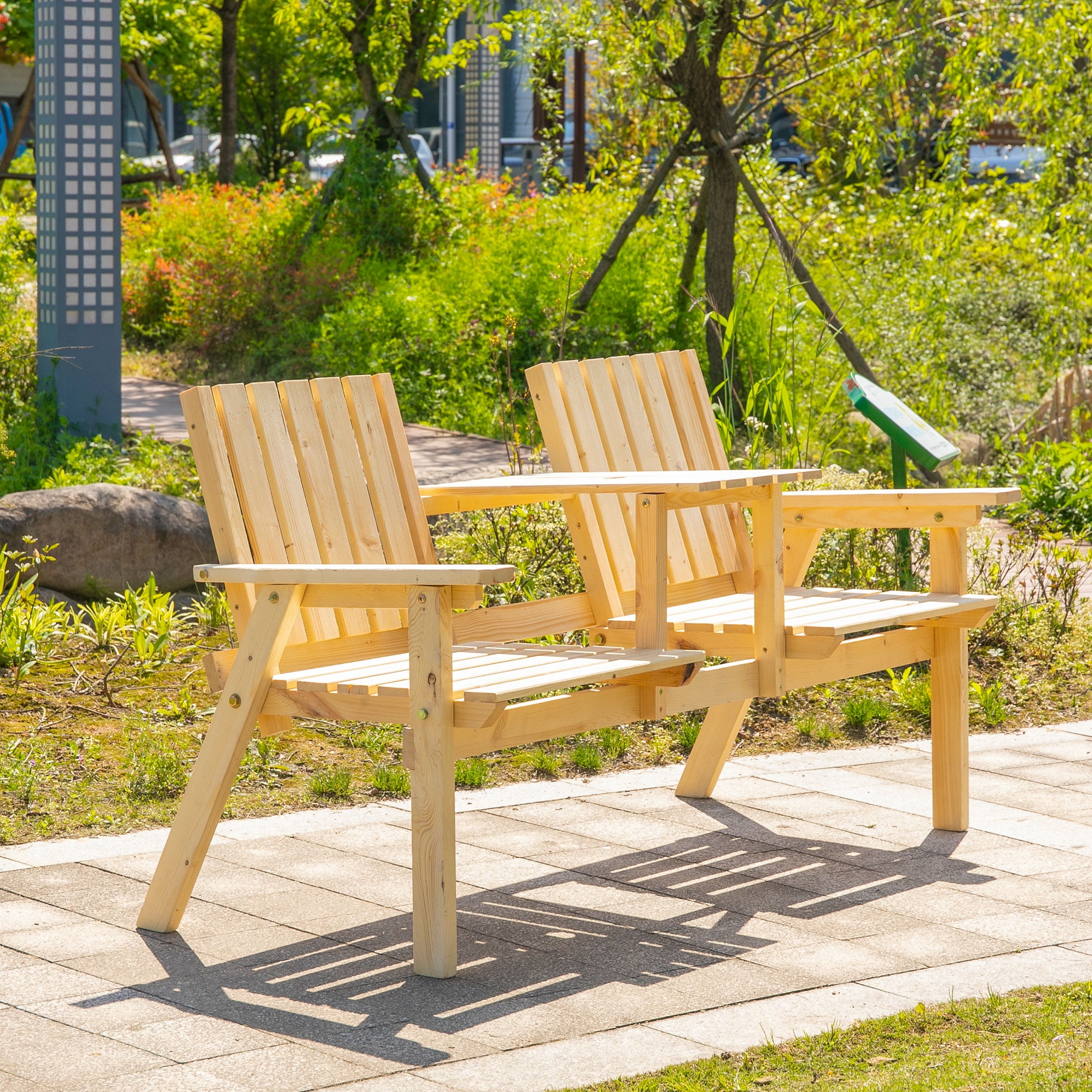 Outsunny Outdoor Tete a Tete Loveseat Garden Bench Nigeria Ubuy