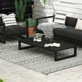 thumbnail image 1 of Outsunny Outdoor Rug & Bag, 8' x 10' Plastic Rug, Gray Cream Boho, 1 of 9