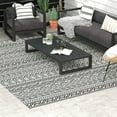 thumbnail image 1 of Outsunny Outdoor Rug & Bag, 9' x 12' Plastic Rug, Gray Cream Boho, 1 of 9