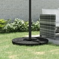thumbnail image 1 of Outsunny Outdoor Universal Cross Brace Stand, Cross Umbrella Base, Black, 1 of 9