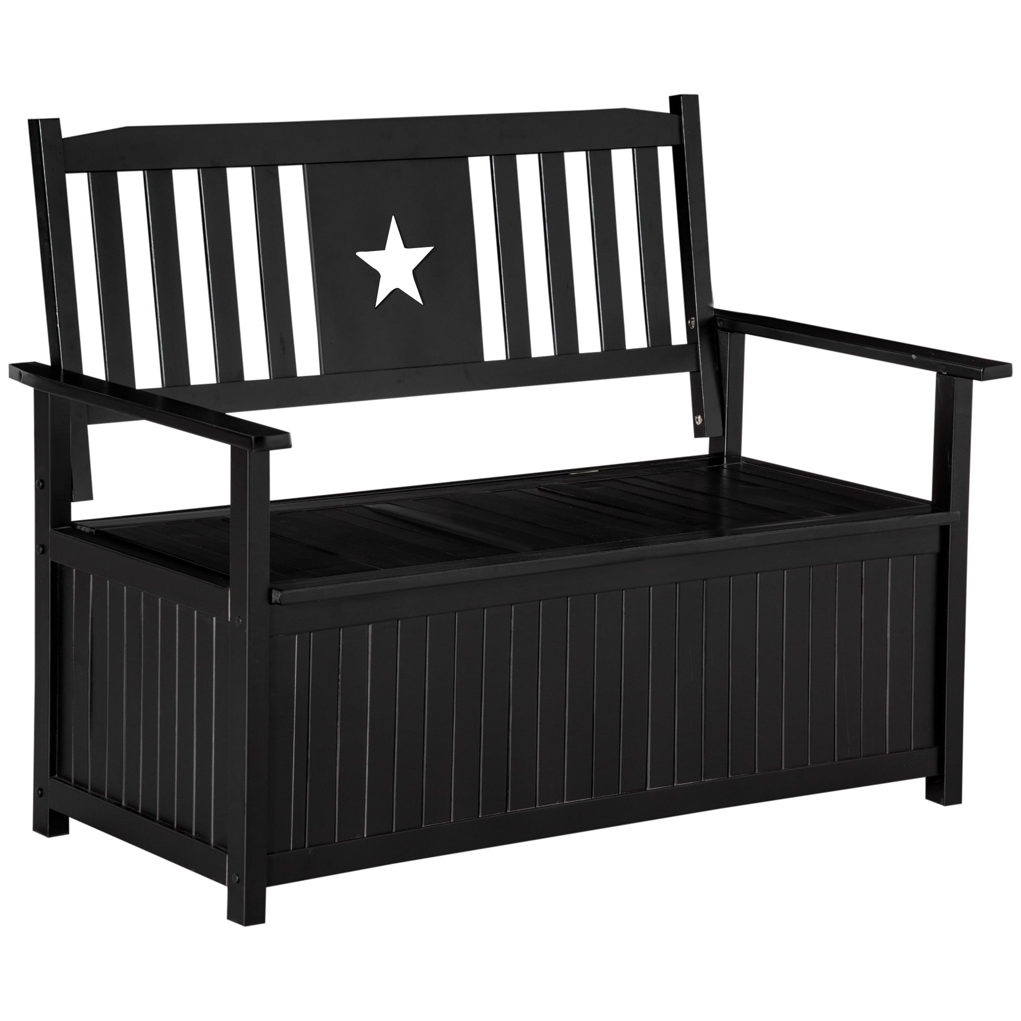 Plastic storage bench deck cheap box