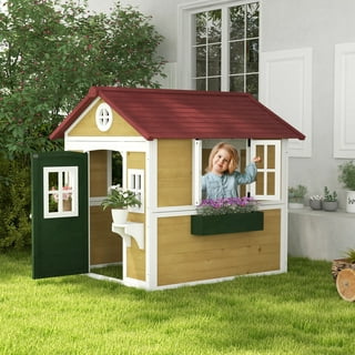 Wooden Playhouses in Kids Playhouses Walmart