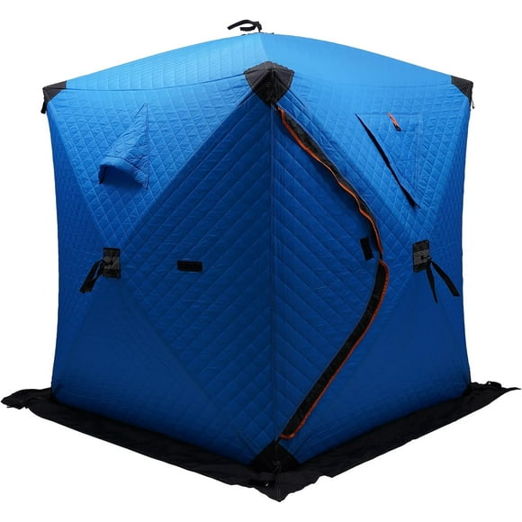 Outsunny Portable Insulated Fishing Tent - Ice Shelter with Carry Bag, Perfect for Ice Fishing & Picnics