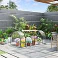 thumbnail image 1 of Outsunny Portable Mini Greenhouse with 4 Zippered Doors, PVC Cover, Green, 1 of 9