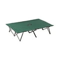 Outsunny Portable Wide Folding Camping Cot Elevated Bed for Adults with