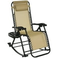 thumbnail image 1 of Outsunny Fabric Zero-Gravity Chair - Beige, 1 of 8