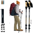 thumbnail image 1 of Outsura Carbon Fiber Trekking Poles Collapsible Hiking Poles Pair of 2, 1 of 1