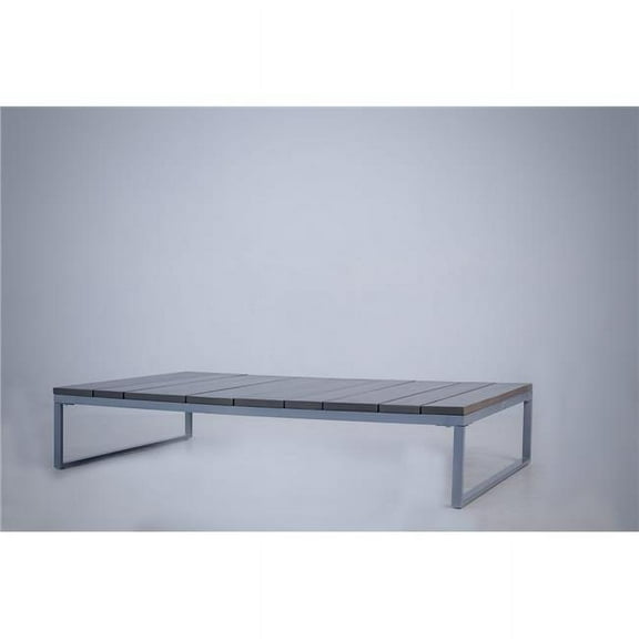 Outsy 0ASU-SSCT-ED Teak Coffee Table, Gray