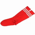 thumbnail image 1 of Outtop 1 Pair THIGH HIGH SOCKS Over Knee Girls Womens Cheerleader Red, 1 of 1