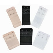 Outtop 6pcs Women Soft Comfortable Bra 2 & 3 Hooks Extender Strap Adjustable Extension