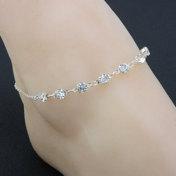 Outtop Silver Ankle Bracelet Women Anklet Adjustable Chain Foot Beach Jewelry