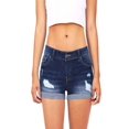 thumbnail image 1 of Outtop Women Low Waisted Washed Ripped Hole Short Mini Jeans Denim Pants Shorts, 1 of 3