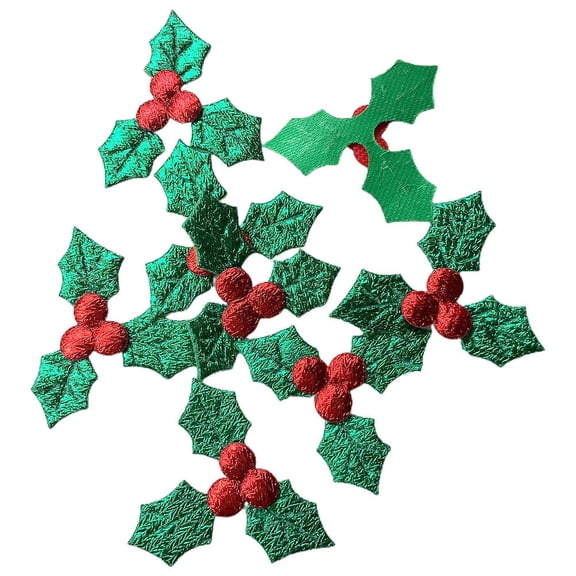 LABSERRON 100Pcs Art Accessory Green Fabric Charms for Crafts for All Kinds of People